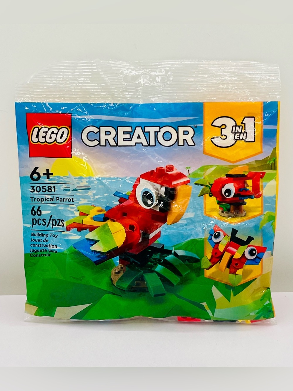 LEGO Creator 3-in-1 Tropical Parrot #30581